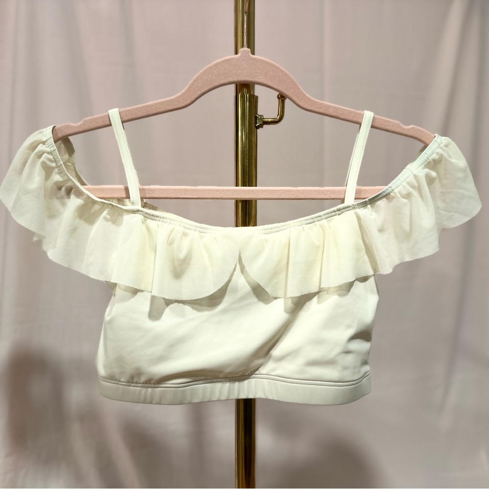 Balera Cropped Yellow Ruffle top, LC - Picture 2 of 7